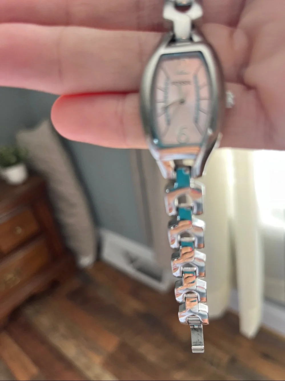 Vintage Ladies' Fossil  Link Bracelet Watch - Pink Dial
